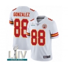 Men's Kansas City Chiefs #88 Tony Gonzalez White Vapor Untouchable Limited Player Super Bowl LIV Bound Football Jersey