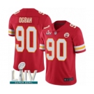 Men's Kansas City Chiefs #90 Emmanuel Ogbah Red Team Color Vapor Untouchable Limited Player Super Bowl LIV Bound Football Jersey