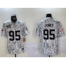 Men's Kansas City Chiefs #95 Chris Jones Arctic Camo 2024 FUSE Salute to Service Limited Stitched Jersey