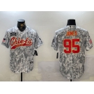 Men's Kansas City Chiefs #95 Chris Jones Arctic Camo 2024 Salute to Service Stitched Baseball Jersey