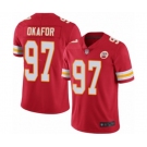 Men's Kansas City Chiefs #97 Alex Okafor Red Team Color Vapor Untouchable Limited Player Football Jersey