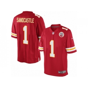 Men's Nike Kansas City Chiefs #1 Leon Sandcastle Limited Red Team Color NFL Jersey