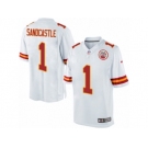 Men's Nike Kansas City Chiefs #1 Leon Sandcastle Limited White NFL Jersey