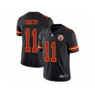 Men's Nike Kansas City Chiefs #11 Alex Smith Limited Black Rush NFL Jersey