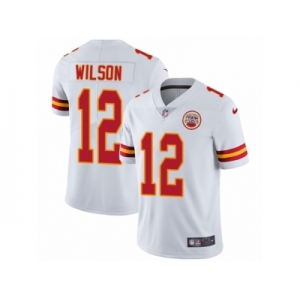 Men's Nike Kansas City Chiefs #12 Albert Wilson Vapor Untouchable Limited White NFL Jersey