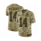 Men's Nike Kansas City Chiefs #14 Sammy Watkins Limited Camo 2018 Salute to Service NFL Jersey