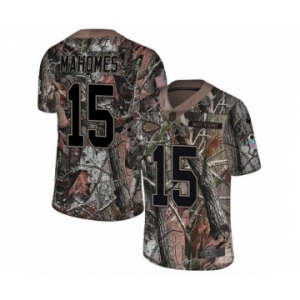 Men's Nike Kansas City Chiefs #15 Patrick Mahomes Camo Rush Realtree Limited NFL