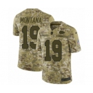 Men's Nike Kansas City Chiefs #19 Joe Montana Limited Camo 2018 Salute to Service NFL Jersey