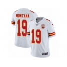 Men's Nike Kansas City Chiefs #19 Joe Montana Vapor Untouchable Limited White NFL Jersey