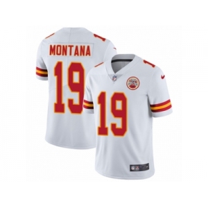 Men's Nike Kansas City Chiefs #19 Joe Montana Vapor Untouchable Limited White NFL Jersey