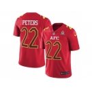 Men's Nike Kansas City Chiefs #22 Marcus Peters Limited Red 2017 Pro Bowl NFL Jersey