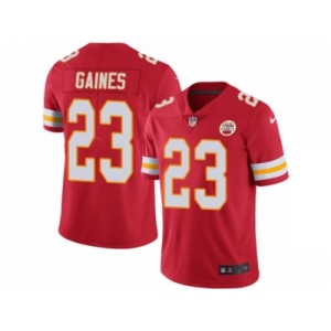 Men's Nike Kansas City Chiefs #23 Phillip Gaines Limited Red Rush NFL Jersey