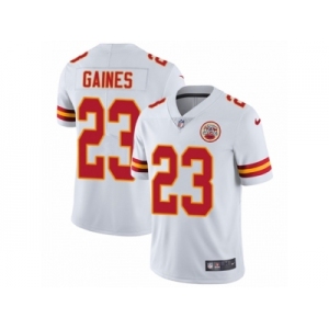 Men's Nike Kansas City Chiefs #23 Phillip Gaines Vapor Untouchable Limited White NFL Jersey