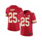 Men's Nike Kansas City Chiefs #25 Marqueston Huff Limited Black Rush NFL Jersey