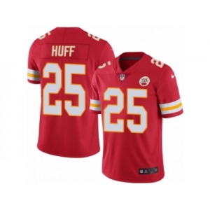 Men's Nike Kansas City Chiefs #25 Marqueston Huff Limited Black Rush NFL Jersey