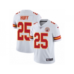 Men's Nike Kansas City Chiefs #25 Marqueston Huff Vapor Untouchable Limited White NFL Jersey