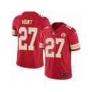 Men's Nike Kansas City Chiefs #27 Kareem Hunt Limited Black Rush NFL Jersey