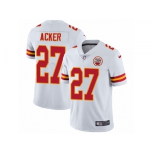 Men's Nike Kansas City Chiefs #27 Kenneth Acker Vapor Untouchable Limited White NFL Jersey