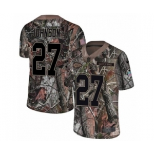 Men's Nike Kansas City Chiefs #27 Larry Johnson Camo Rush Realtree Limited NFL Jersey