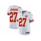 Men's Nike Kansas City Chiefs #27 Larry Johnson Vapor Untouchable Limited White NFL Jersey