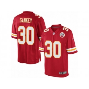 Men's Nike Kansas City Chiefs #30 Bishop Sankey Limited Red Team Color NFL Jersey