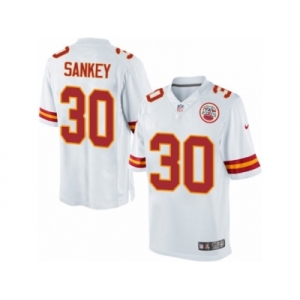 Men's Nike Kansas City Chiefs #30 Bishop Sankey Limited White NFL Jersey