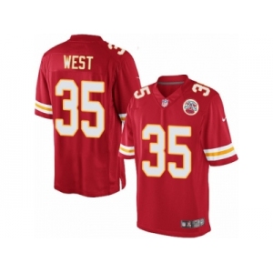 Men's Nike Kansas City Chiefs #35 Charcandrick West Limited Red Team Color NFL Jersey