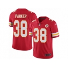 Men's Nike Kansas City Chiefs #38 Ron Parker Limited Red Rush NFL Jersey