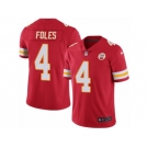 Men's Nike Kansas City Chiefs #4 Nick Foles Limited Red Rush NFL Jersey