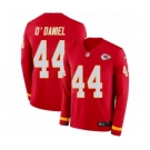 Men's Nike Kansas City Chiefs #44 Dorian O'Daniel Limited Red Therma Long Sleeve NFL Jersey