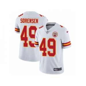 Men's Nike Kansas City Chiefs #49 Daniel Sorensen Vapor Untouchable Limited White NFL Jersey