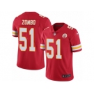 Men's Nike Kansas City Chiefs #51 Frank Zombo Limited Red Rush NFL Jersey