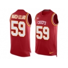 Men's Nike Kansas City Chiefs #59 Justin March-Lillard Limited Red Player Name & Number Tank Top NFL Jersey