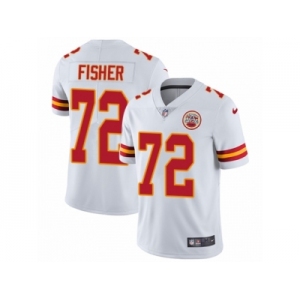 Men's Nike Kansas City Chiefs #72 Eric Fisher Vapor Untouchable Limited White NFL Jersey