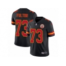 Men's Nike Kansas City Chiefs #73 Zach Fulton Limited Black Rush NFL Jersey