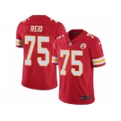 Men's Nike Kansas City Chiefs #75 Jah Reid Limited Red Rush NFL Jersey