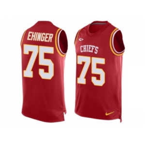 Men's Nike Kansas City Chiefs #75 Parker Ehinger Limited Red Player Name & Number Tank Top NFL Jersey