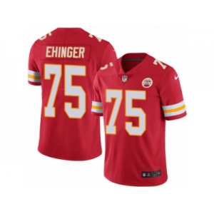 Men's Nike Kansas City Chiefs #75 Parker Ehinger Limited Red Rush NFL Jersey