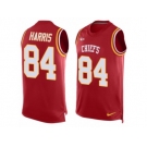 Men's Nike Kansas City Chiefs #84 Demetrius Harris Limited Red Player Name & Number Tank Top NFL Jersey