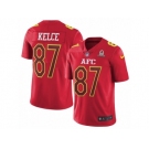 Men's Nike Kansas City Chiefs #87 Travis Kelce Limited Red 2017 Pro Bowl NFL Jersey