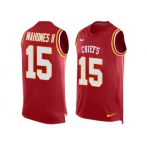 Nike Chiefs #15 Patrick Mahomes II Red Team Color Men's Stitched NFL Limited Tank Top Jersey