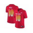 Nike Kansas City Chiefs #10 Tyreek Hill Red Men Stitched NFL Limited AFC 2018 Pro Bowl Jersey