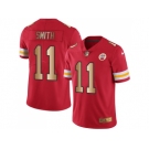 Nike Kansas City Chiefs #11 Alex Smith Red Men's Stitched NFL Limited Gold Rush Jersey