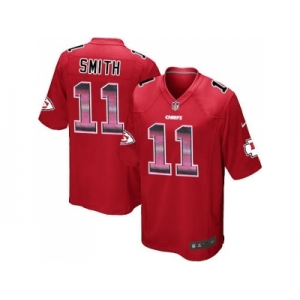 Nike Kansas City Chiefs #11 Alex Smith Red Team Color Men's Stitched NFL Limited Strobe Jersey