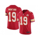 Nike Kansas City Chiefs #19 Joe Montana Red Men's Stitched NFL Limited Rush Jersey