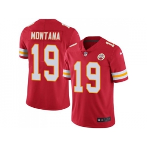 Nike Kansas City Chiefs #19 Joe Montana Red Men's Stitched NFL Limited Rush Jersey