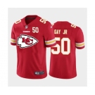 Nike Kansas City Chiefs #50 Willie Gay Jr. Red Team Big Logo Number Vapor Untouchable Limited Jersey