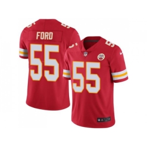 Nike Kansas City Chiefs #55 Dee Ford Red Men's Stitched NFL Limited Rush Jersey