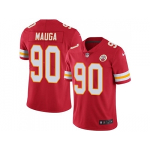 Nike Kansas City Chiefs #90 Josh Mauga Red Men's Stitched NFL Limited Rush Jersey