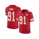 Nike Kansas City Chiefs #91 Derrick Nnadi Red Team Color Men Stitched NFL Vapor Untouchable Limited Jersey